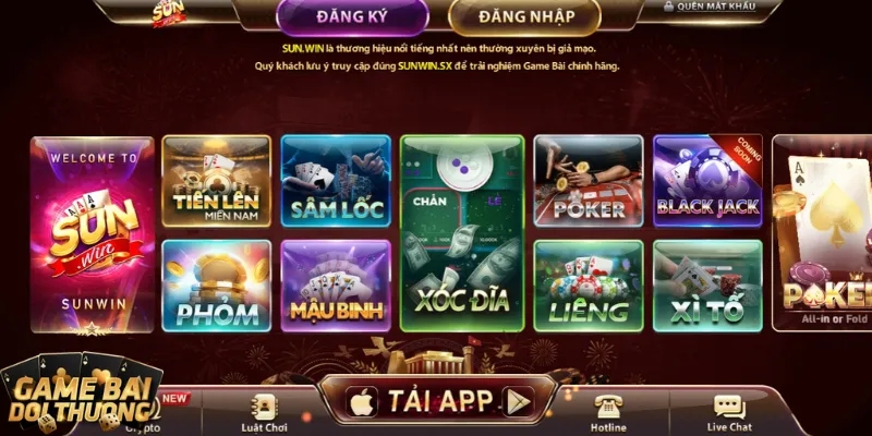 Game danh bai Sunwin